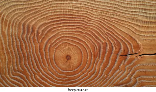 Close-up Wood Grain Texture of a Tree Trunk