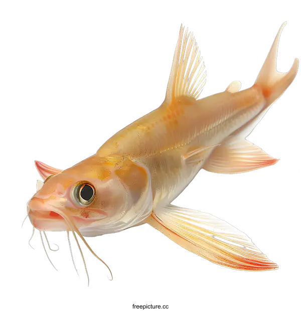 [Transparent Background PNG]Yellow fish isolated on white background