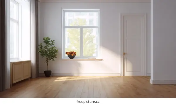 Modern Minimalist Interior Design Illustration