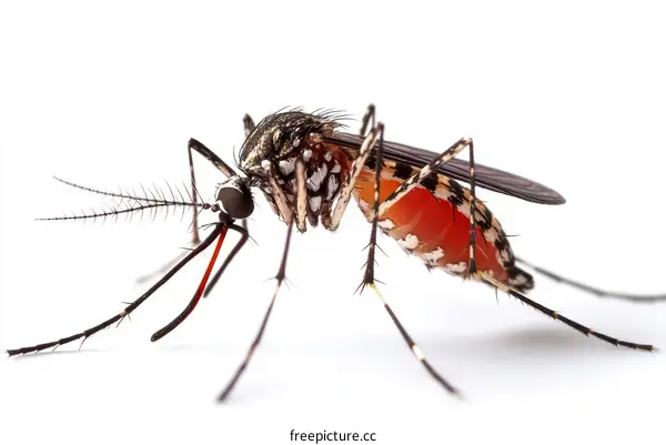 Close-up Macro Photography of a Mosquito
