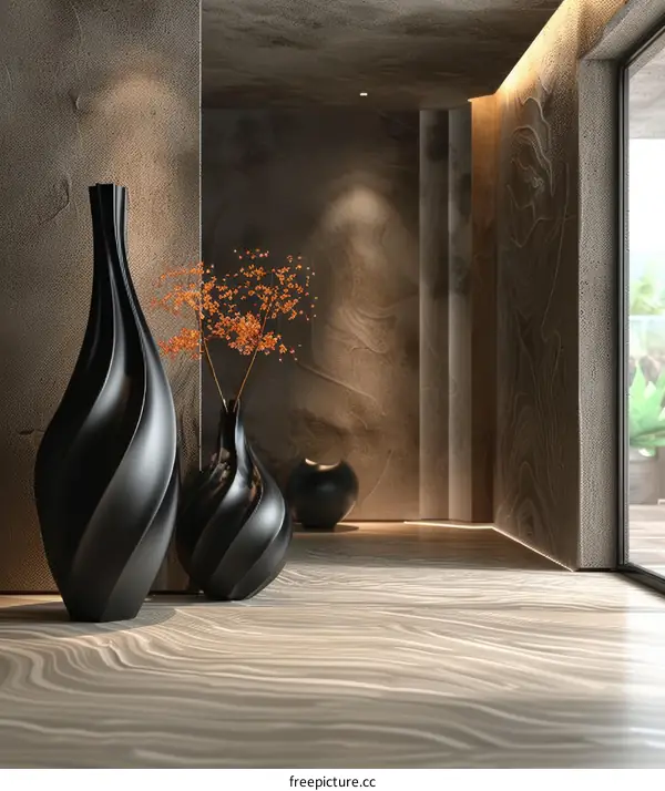 Modern Interior Design with Elegant Vases