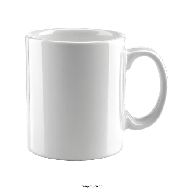[Transparent Background PNG]Blank White Coffee Mug Illustration