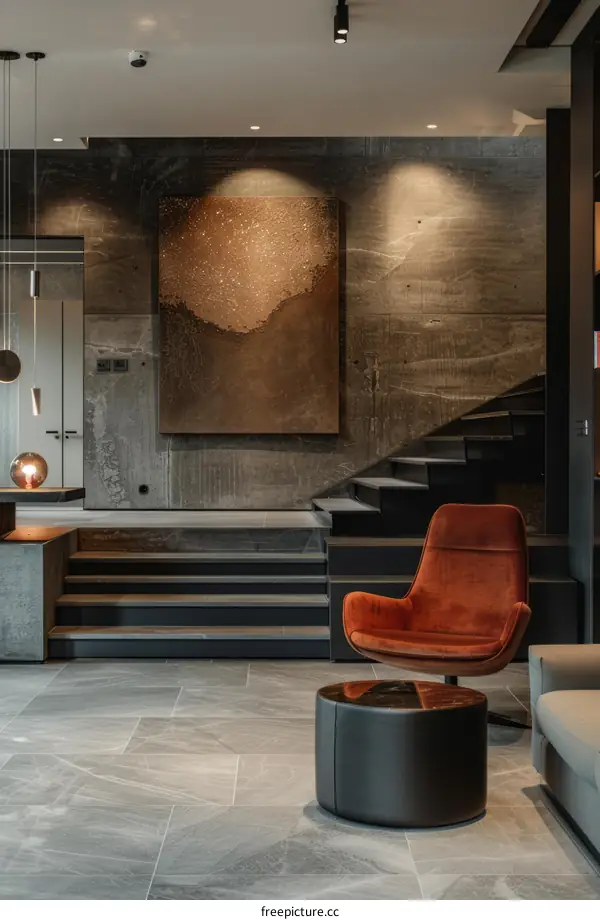 Modern interior design of a luxury house