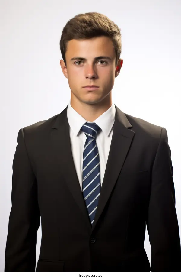Young professional man in a suit and tie