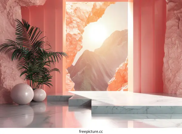 Pink Minimalist Interior Design Showcase