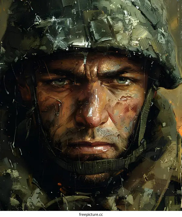 Portrait of a soldier