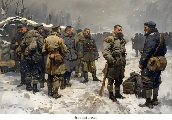 Soldiers in the Snow