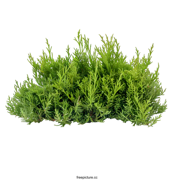 [Transparent Background PNG]Green Bush With White Background