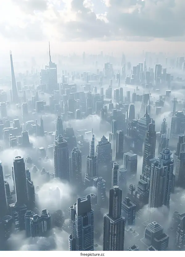 Futuristic City: A Dense & Crowded Metropolis