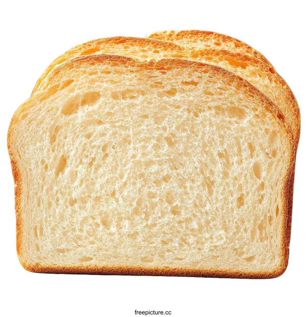 [Transparent Background PNG]Close Up of Sliced Bread Texture
