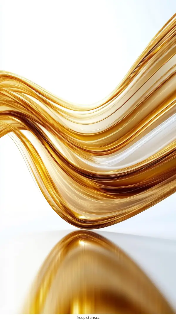 Abstract Gold Liquid Flow Design