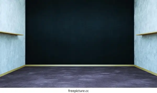 Empty Corner Room Interior Design Illustration