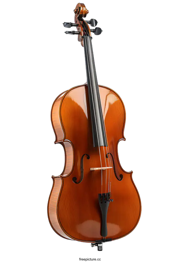 [Transparent Background PNG]Classical cello on white background