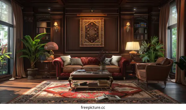 Cozy Retro Study Room Interior Design Inspiration