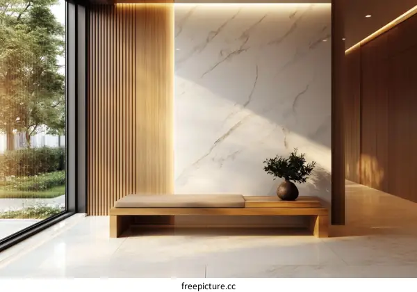 Modern Minimalist Lobby Interior Design