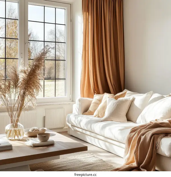 Cozy Living Room with Beige Accents