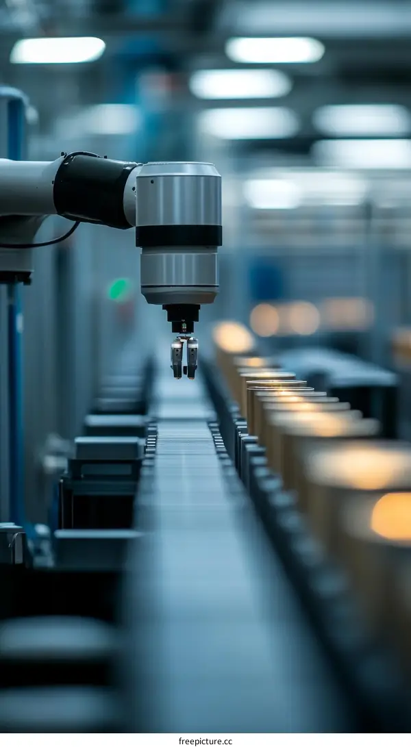 Automated Manufacturing Process with Robotic Arm