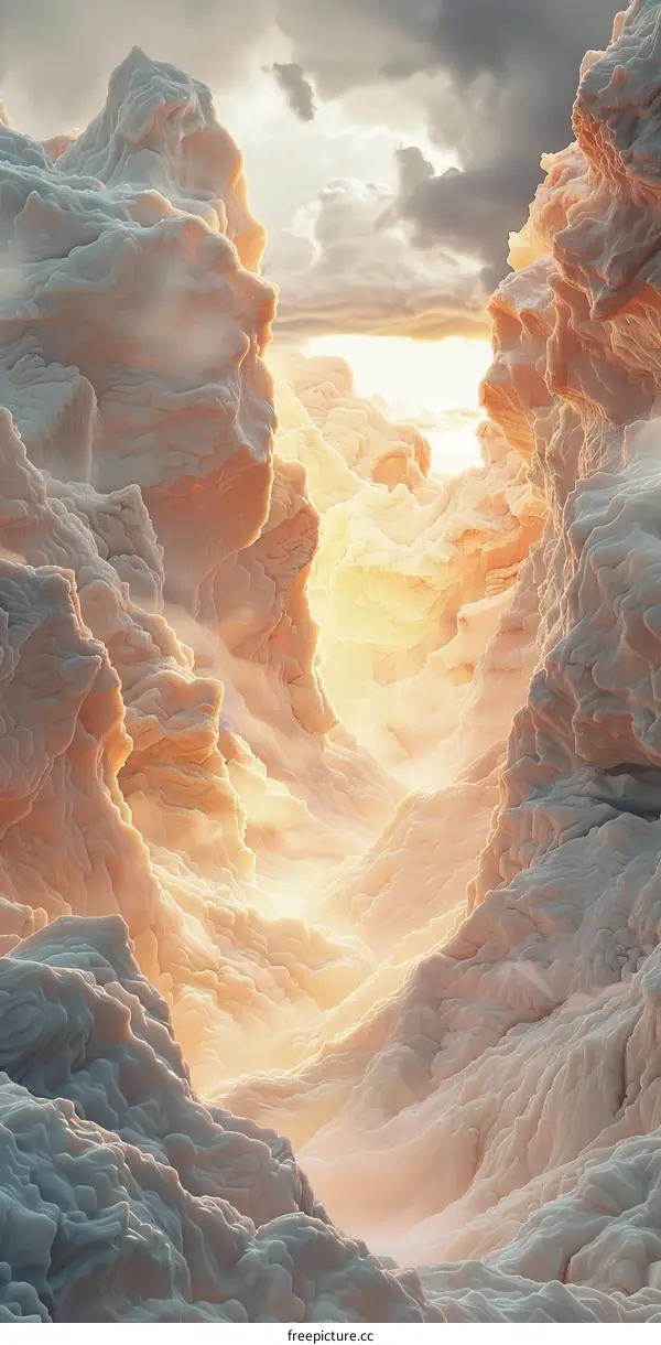 Mystical Journey Through a Canyon of Clouds