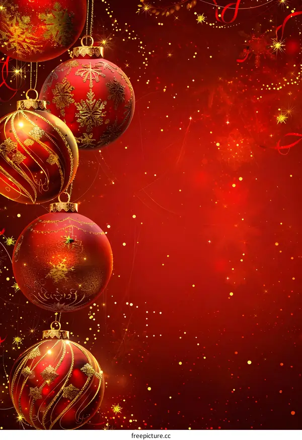 Christmas red decorations