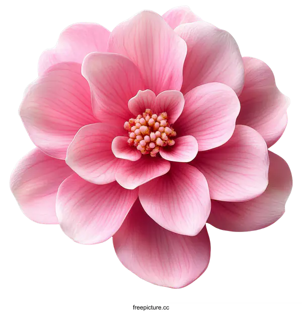 [Transparent Background PNG]Beautiful Pink Flower Close-up
