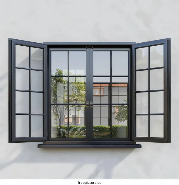 Black Modern House Window