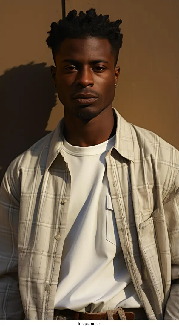 Portrait of a young African-American man