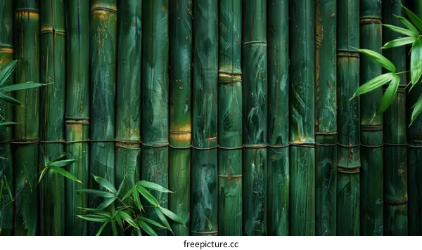 Green bamboo background