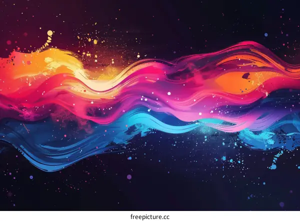 Colorful abstract painting