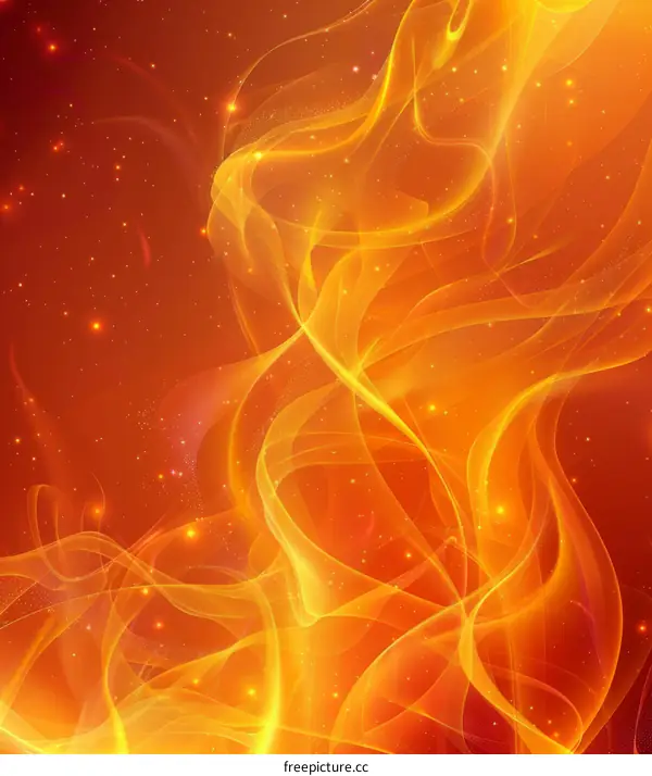 Fiery Flames: Abstract Energy and Light