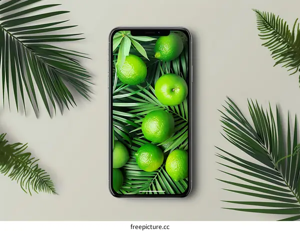 Green Lime Phone Screen Background