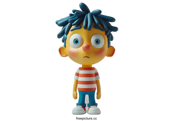 [Transparent Background PNG]A 3D rendering of an animated character
