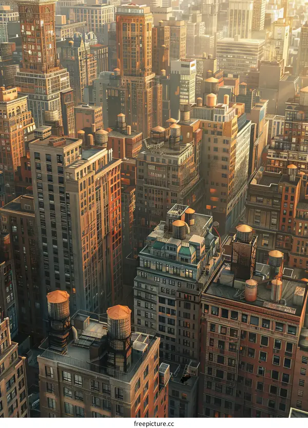 Urban Skyline Cityscape Illustration