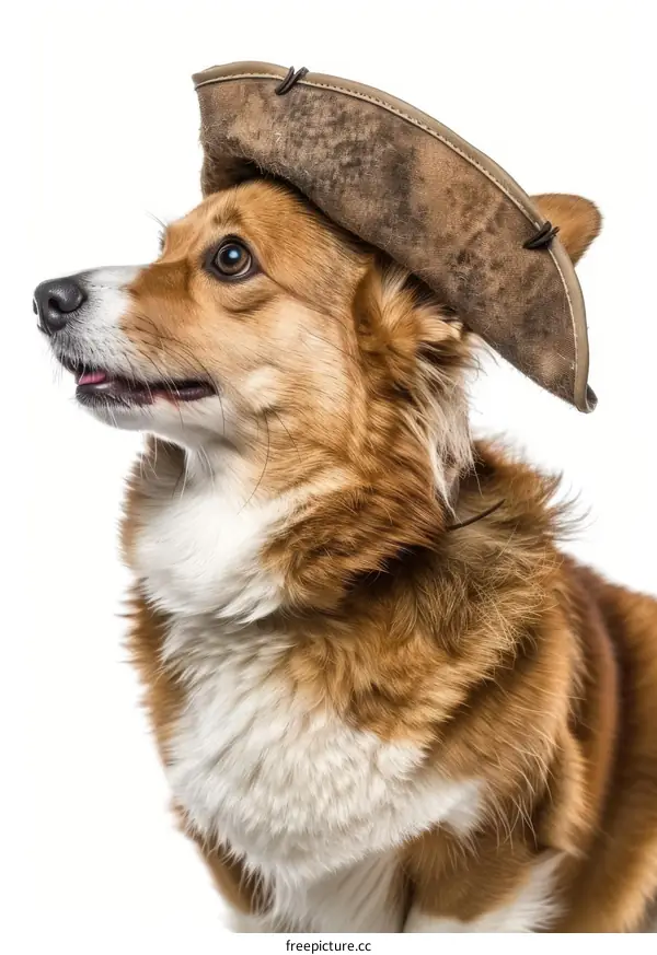 Cute Pembroke Welsh Corgi Dog in Pirate Hat