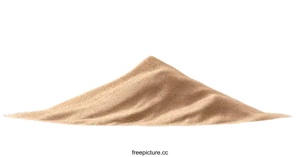 [Transparent Background PNG]Pile of Sand Isolated on White Background