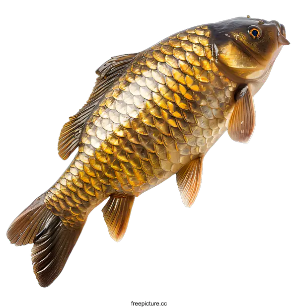 [Transparent Background PNG]Freshwater Fish Isolated On White Background