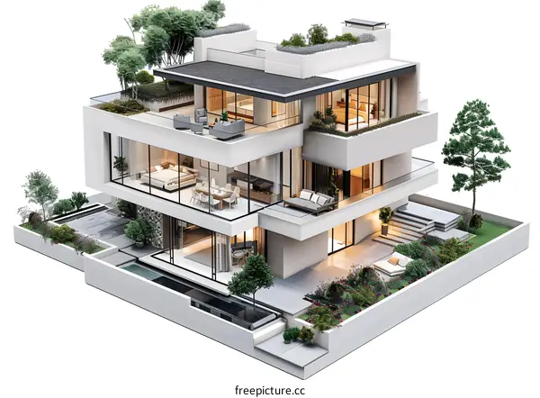 The concept of modern residential architecture