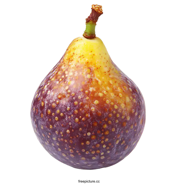 [Transparent Background PNG]Fresh Fig Fruit Close-up on White Background