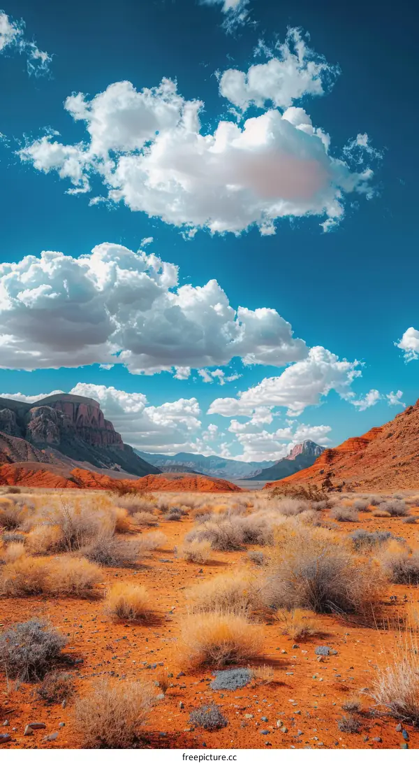 Dramatic Stormy Sky Over Badlands Mesa