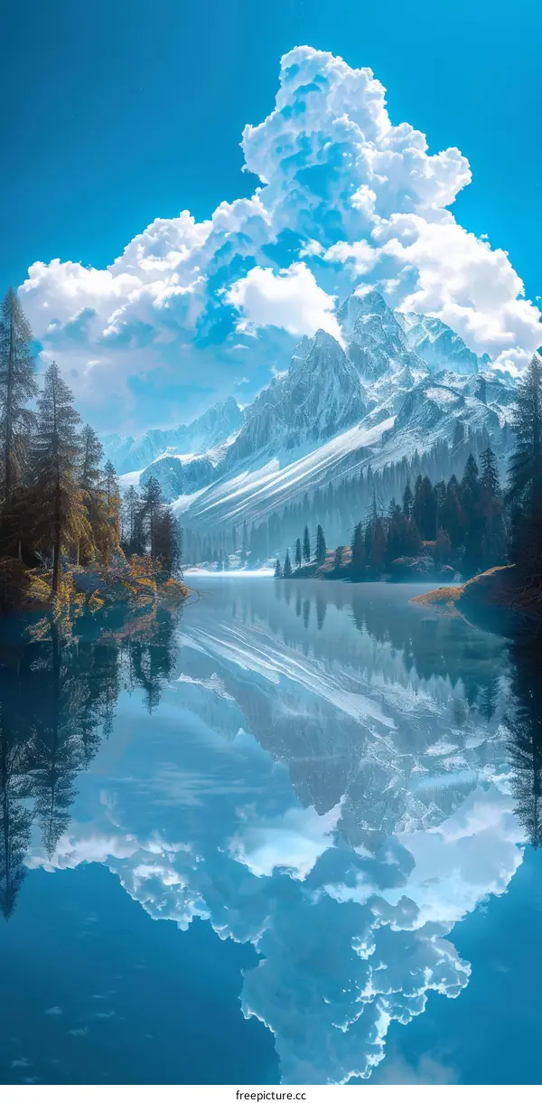 Majestic Mountain Lake Reflection