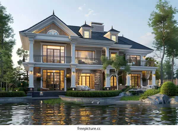 Luxury villa by the lake