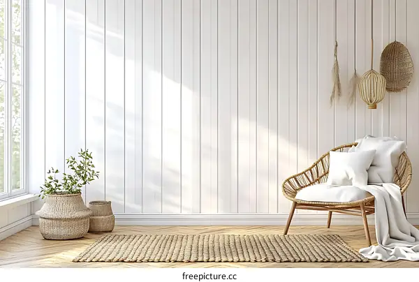 Modern Bohemian Living Room Interior Design