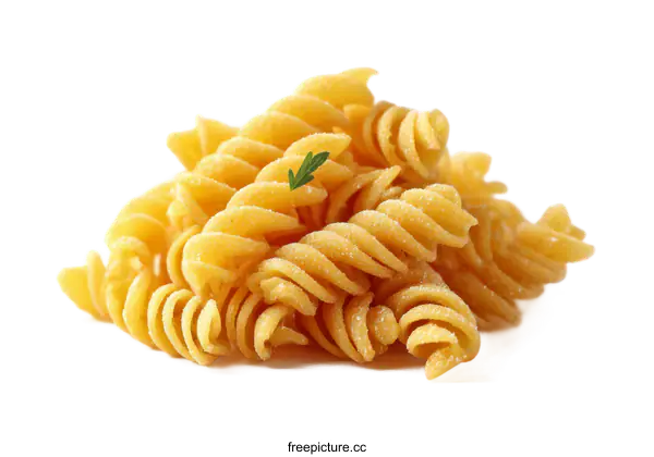 [Transparent Background PNG]Close Up of Spiral Pasta
