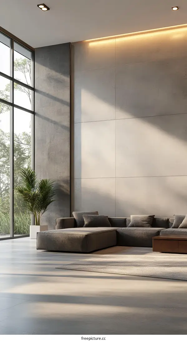 Modern Living Room Interior Design Illustration