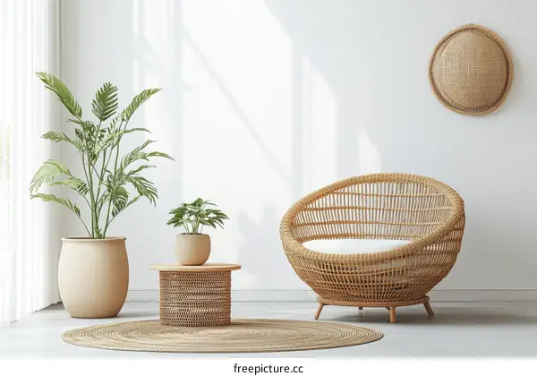 Modern Bohemian Living Room Interior Design