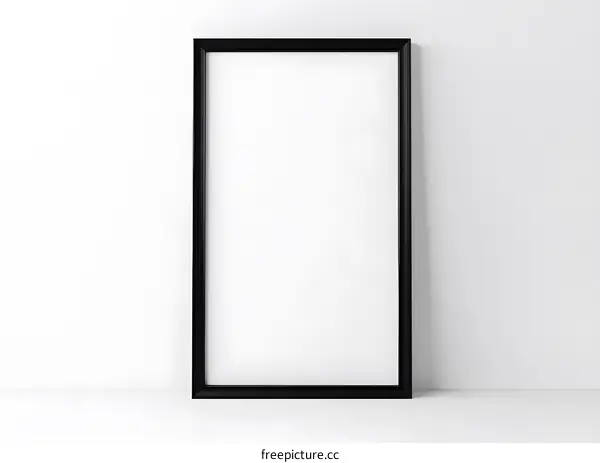 Black Frame on White Wall
