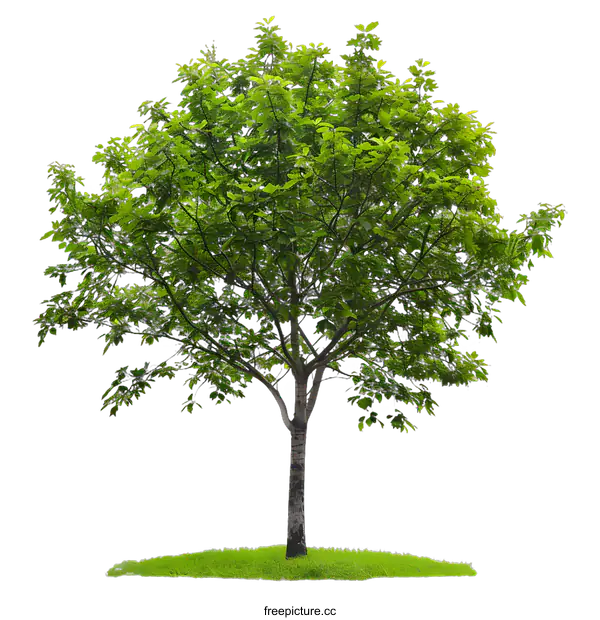 [Transparent Background PNG]Green Tree Isolated on White Background