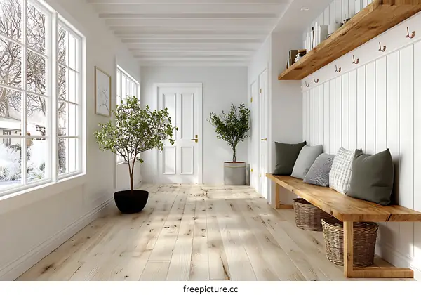 Cozy Winter Entryway Interior Design