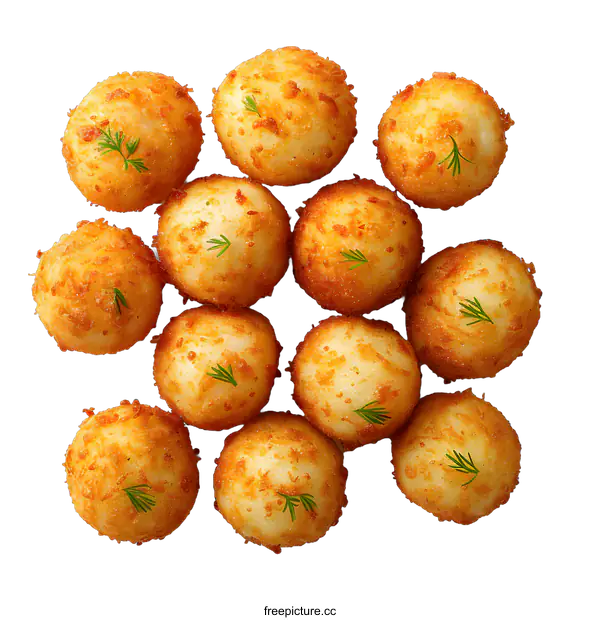 [Transparent Background PNG]Fried potato balls