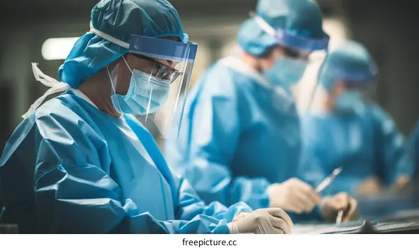 Surgeons in the operating room