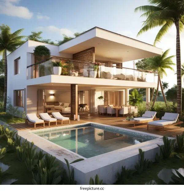 Luxury Tropical Villa with Private Pool